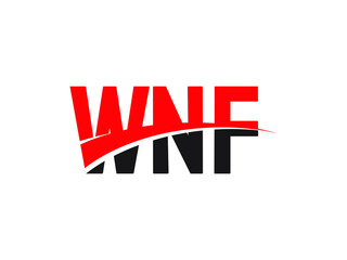 WNF Letter Initial Logo Design Vector Illustration