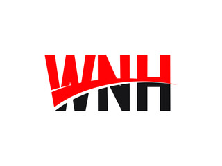 WNH Letter Initial Logo Design Vector Illustration