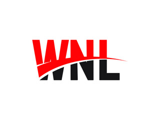 WNL Letter Initial Logo Design Vector Illustration
