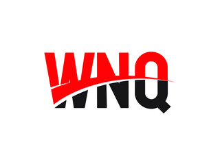 WNQ Letter Initial Logo Design Vector Illustration