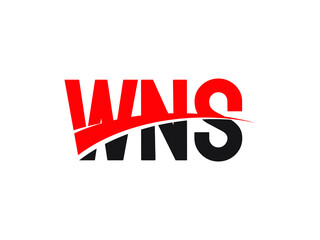 WNS Letter Initial Logo Design Vector Illustration
