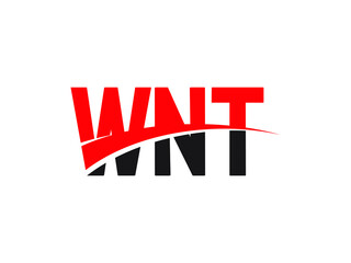 WNT Letter Initial Logo Design Vector Illustration