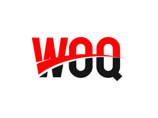 WOQ Letter Initial Logo Design Vector Illustration