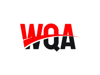 WQA Letter Initial Logo Design Vector Illustration