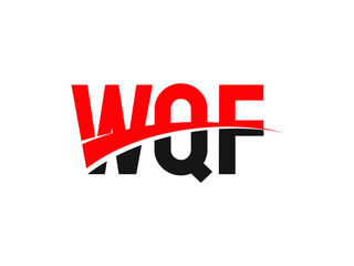 WQF Letter Initial Logo Design Vector Illustration