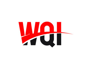 WQI Letter Initial Logo Design Vector Illustration