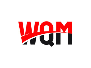 WQM Letter Initial Logo Design Vector Illustration