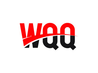 WQQ Letter Initial Logo Design Vector Illustration