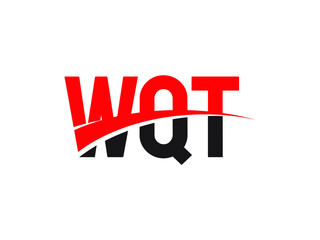 WQT Letter Initial Logo Design Vector Illustration
