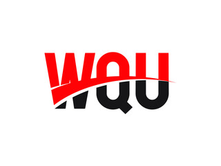 WQU Letter Initial Logo Design Vector Illustration