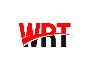 Obraz premium WRT Letter Initial Logo Design Vector Illustration