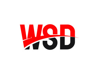 WSD Letter Initial Logo Design Vector Illustration