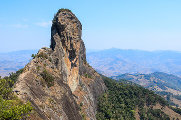 Pedra do Bauzinho natural monument, rock with forest