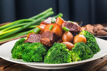 Quail Eggs Stew with belly pork(Chinese food)