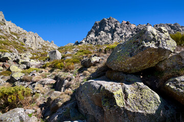 Riscos de La Gamonosa en Sierra de Gredos. España. Europa.
