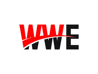 WWE Letter Initial Logo Design Vector Illustration