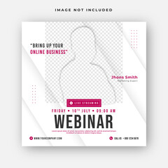  online webinar conference social media post 