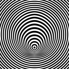 Psychedelic optical illusion. Hypnotic surreal abstract background. Vector illustration.