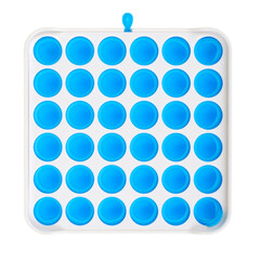 Blue square simple dimple, pop it. Fashionable and modern anti stress toy for children and adults