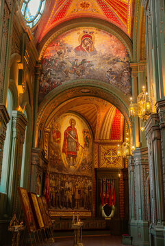 Interior of the main Cathedral of the Armed Forces of Russia
