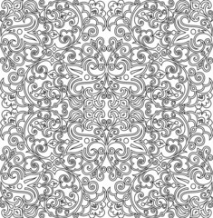 Vector abstract ethnic nature hand drawn ornamental background.