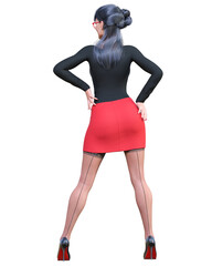 Fototapeta premium Sexy woman office secretary.