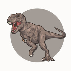 trex type dinosaur illustration vector © Forde
