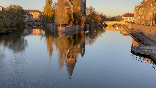 Metz, Temple Neuf - coucher de soleil