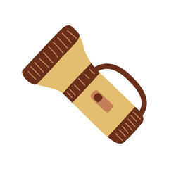 Tourist road lantern sketch. Hiking item. compass, matches, sneakers, toilet paper. Vector illustration