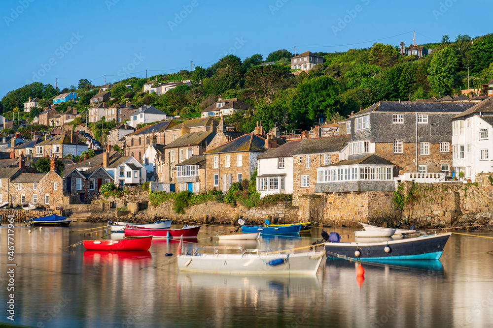 Canvas Prints mousehole harbour village near penzance in cornwall. united kingdom