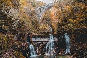 Vintgar Gorge (Soteska Vintgar) in Triglav National Park in Slovenia