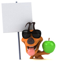 Fun dog - 3D Illustration