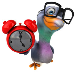 Fun pigeon - 3D Illustration