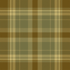 Pixel background vector design. Modern seamless pattern plaid. Square texture fabric. Tartan scottish textile. Beauty color madras ornament.
