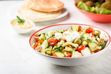 Falafel is a vegetarian dish of Mediterranean and Arabic cuisine