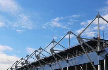 Roof cable steel structure long span.