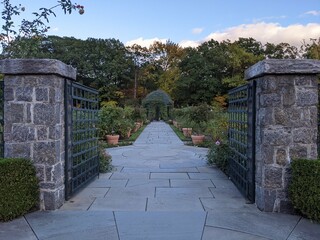 Fall in Bronx Botanical Gardens, New York - October 2021