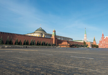 Fototapeta premium View of Red Square in Moscow in the early morning