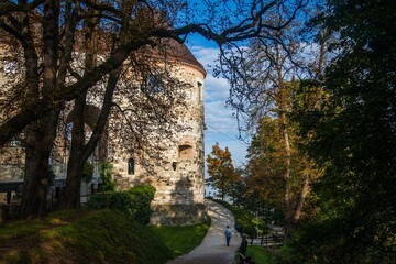 Fototapeta na wymiar Views around the Ljubljana Castle in Slovenia