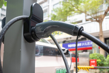 Electric cars are charging
