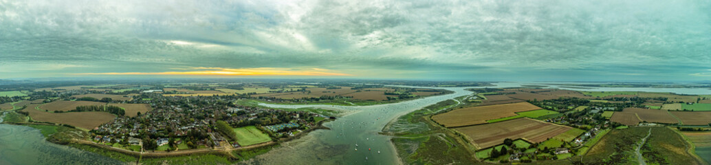 Autumn sunrise over Bosham, West Sussex, UK