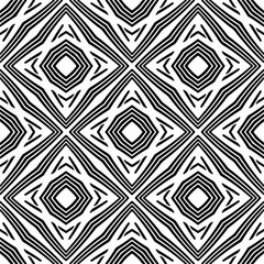 Vector seamless pattern. Modern stylish texture. Composition from regularly repeating geometrical elements. Vector illustrations. Black and white pattern.