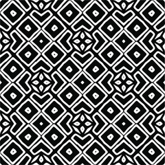 Vector seamless pattern. Modern stylish texture. Composition from regularly repeating geometrical elements. Vector illustrations. Black and white pattern.