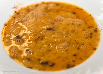 Cooking at home - frying escalope