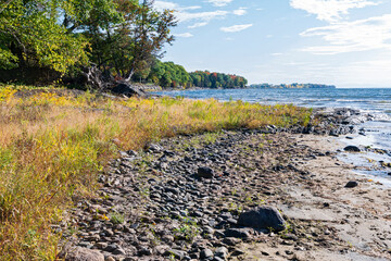 along the shore of lake champlain at alburgh dunes