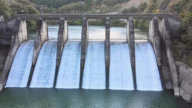 京都　空撮　4K　ドローン　天若湖　世木ダム