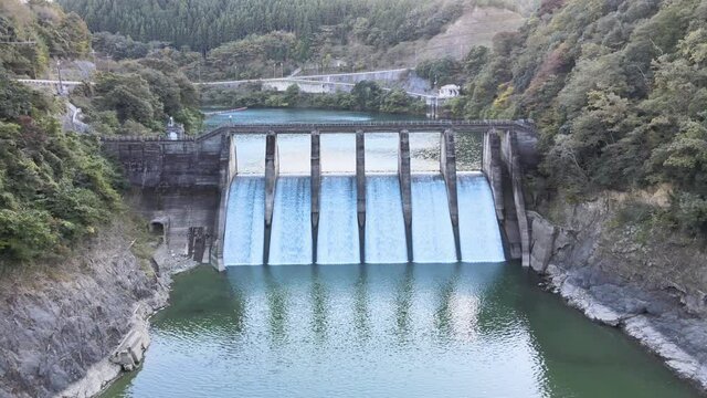 京都　空撮　4K　ドローン　天若湖　世木ダム