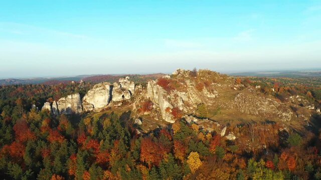 autumn on Jura Krakowsko-Czestochowska - Poland	