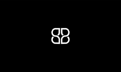 B ,BB Abstract Letters Logo Monogram