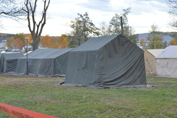 tents for refugees from the Middle East